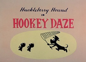Screenshots from the 1959 Hanna-Barbera cartoon Hookey Daze
