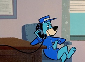 Screenshots from the 1959 Hanna-Barbera cartoon Hookey Daze