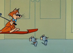 Screenshots from the 1959 Hanna-Barbera cartoon Jinks