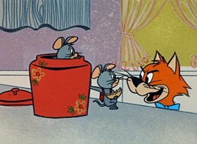 Screenshots from the 1959 Hanna-Barbera cartoon Jinks
