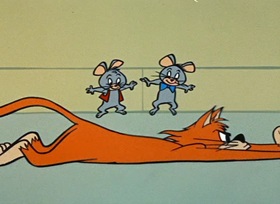 Screenshots from the 1959 Hanna-Barbera cartoon Jinks