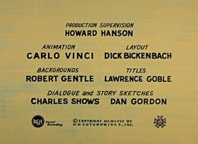 Screenshots from the 1959 Hanna-Barbera cartoon Skeeter Trouble