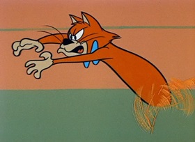 Screenshots from the 1959 Hanna-Barbera cartoon Puppet Pals