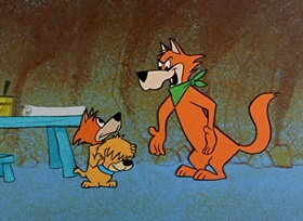 Screenshots from the 1959 Hanna-Barbera cartoon Sheep-Shape Sheepherder