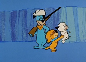 Screenshots from the 1959 Hanna-Barbera cartoon Sheep-Shape Sheepherder