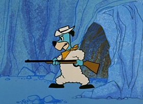 Screenshots from the 1959 Hanna-Barbera cartoon Sheep-Shape Sheepherder