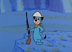 Screenshots from the 1959 Hanna-Barbera cartoon Sheep-Shape Sheepherder