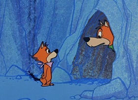 Screenshots from the 1959 Hanna-Barbera cartoon Sheep-Shape Sheepherder