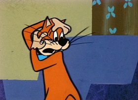 Screenshots from the 1959 Hanna-Barbera cartoon Mark of the Mouse