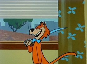 Screenshots from the 1959 Hanna-Barbera cartoon Mark of the Mouse