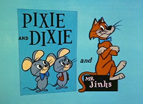 Screenshots from the 1959 Hanna-Barbera cartoon Mark of the Mouse