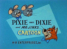 Screenshots from the 1959 Hanna-Barbera cartoon Mark of the Mouse