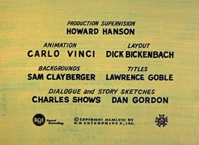 Screenshots from the 1959 Hanna-Barbera cartoon Mark of the Mouse