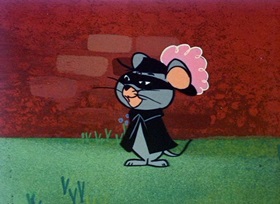 Screenshots from the 1959 Hanna-Barbera cartoon Mark of the Mouse