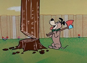Screenshots from the 1959 Hanna-Barbera cartoon Barbecue Hound