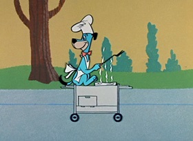Screenshots from the 1959 Hanna-Barbera cartoon Barbecue Hound