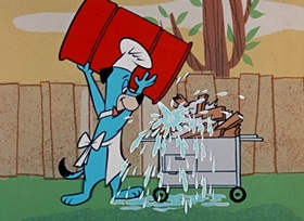 Screenshots from the 1959 Hanna-Barbera cartoon Barbecue Hound