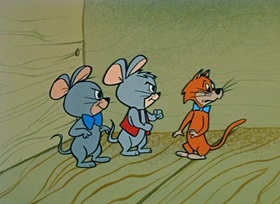 Screenshots from the 1959 Hanna-Barbera cartoon Dinky Jinks