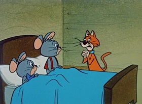 Screenshots from the 1959 Hanna-Barbera cartoon Dinky Jinks