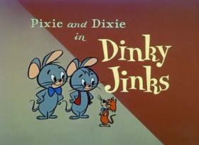 Screenshots from the 1959 Hanna-Barbera cartoon Dinky Jinks