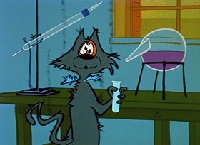 Screenshots from the 1959 Hanna-Barbera cartoon Dinky Jinks