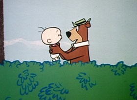 Screenshots from the 1959 Hanna-Barbera cartoon Bear on a Picnic