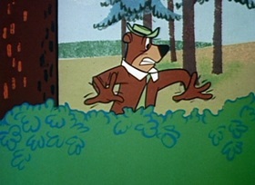 Screenshots from the 1959 Hanna-Barbera cartoon Bear on a Picnic