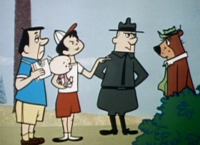 Screenshots from the 1959 Hanna-Barbera cartoon Bear on a Picnic