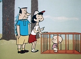Screenshots from the 1959 Hanna-Barbera cartoon Bear on a Picnic