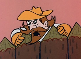 Screenshots from the 1959 Hanna-Barbera cartoon Hokum Smokum