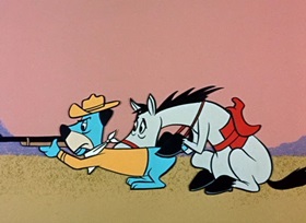 Screenshots from the 1959 Hanna-Barbera cartoon Hokum Smokum