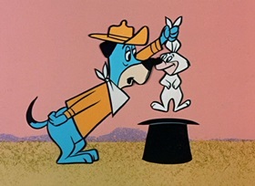 Screenshots from the 1959 Hanna-Barbera cartoon Hokum Smokum