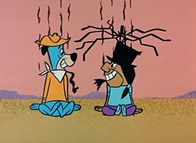 Screenshots from the 1959 Hanna-Barbera cartoon Hokum Smokum