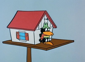 Screenshots from the 1959 Hanna-Barbera cartoon Bird House Blues