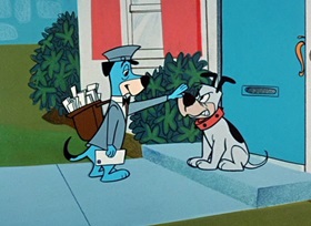 Screenshots from the 1959 Hanna-Barbera cartoon Postman Panic