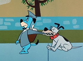 Screenshots from the 1959 Hanna-Barbera cartoon Postman Panic