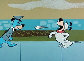 Screenshots from the 1959 Hanna-Barbera cartoon Postman Panic