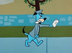 Screenshots from the 1959 Hanna-Barbera cartoon Postman Panic
