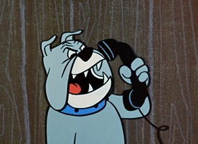 Screenshots from the 1959 Hanna-Barbera cartoon Postman Panic