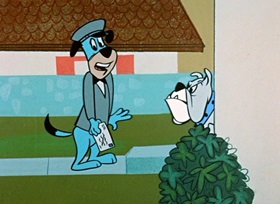 Screenshots from the 1959 Hanna-Barbera cartoon Postman Panic