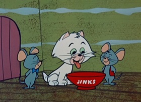 Screenshots from the 1959 Hanna-Barbera cartoon Nice Mice