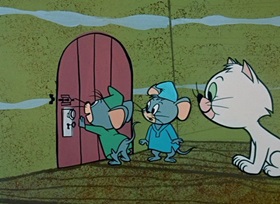 Screenshots from the 1959 Hanna-Barbera cartoon Nice Mice