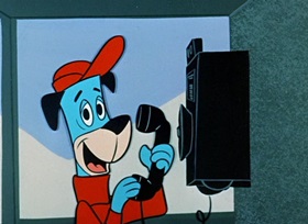 Screenshots from the 1959 Hanna-Barbera cartoon Ski Champ Chump