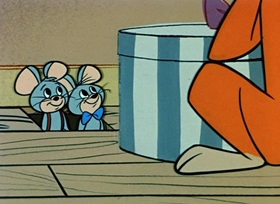 Screenshots from the 1959 Hanna-Barbera cartoon King-Size Surprise