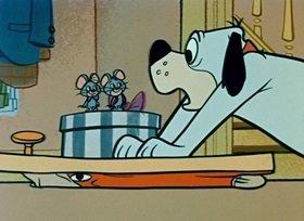 Screenshots from the 1959 Hanna-Barbera cartoon King-Size Surprise