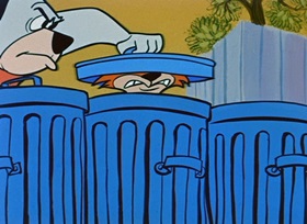 Screenshots from the 1959 Hanna-Barbera cartoon King-Size Surprise