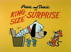 Screenshots from the 1959 Hanna-Barbera cartoon King-Size Surprise