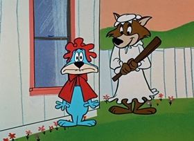 Screenshots from the 1959 Hanna-Barbera cartoon Little Red Riding Huck