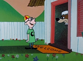 Screenshots from the 1959 Hanna-Barbera cartoon Little Red Riding Huck