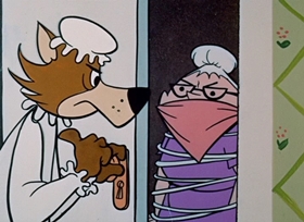 Screenshots from the 1959 Hanna-Barbera cartoon Little Red Riding Huck